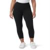 HUE Women's Hue Women's Ultra Capri With Wide Waistband Leggings, Black, X-Small US view 1