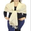 Belle Donne Women's Paisley Pashmina Shawl Wrap Scarf - Beige view 2