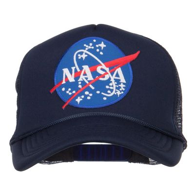 e4Hats.com NASA Lunar Patched Foam Trucker Cap - Navy OSFM
