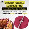 TOFL Pink Softball and Baseball Glove Lace Kit | Mitt Lace Glove Repair Lacing Kit | 2 Leather Laces with Lacing Needle for Catchers Glove| Pink view 2