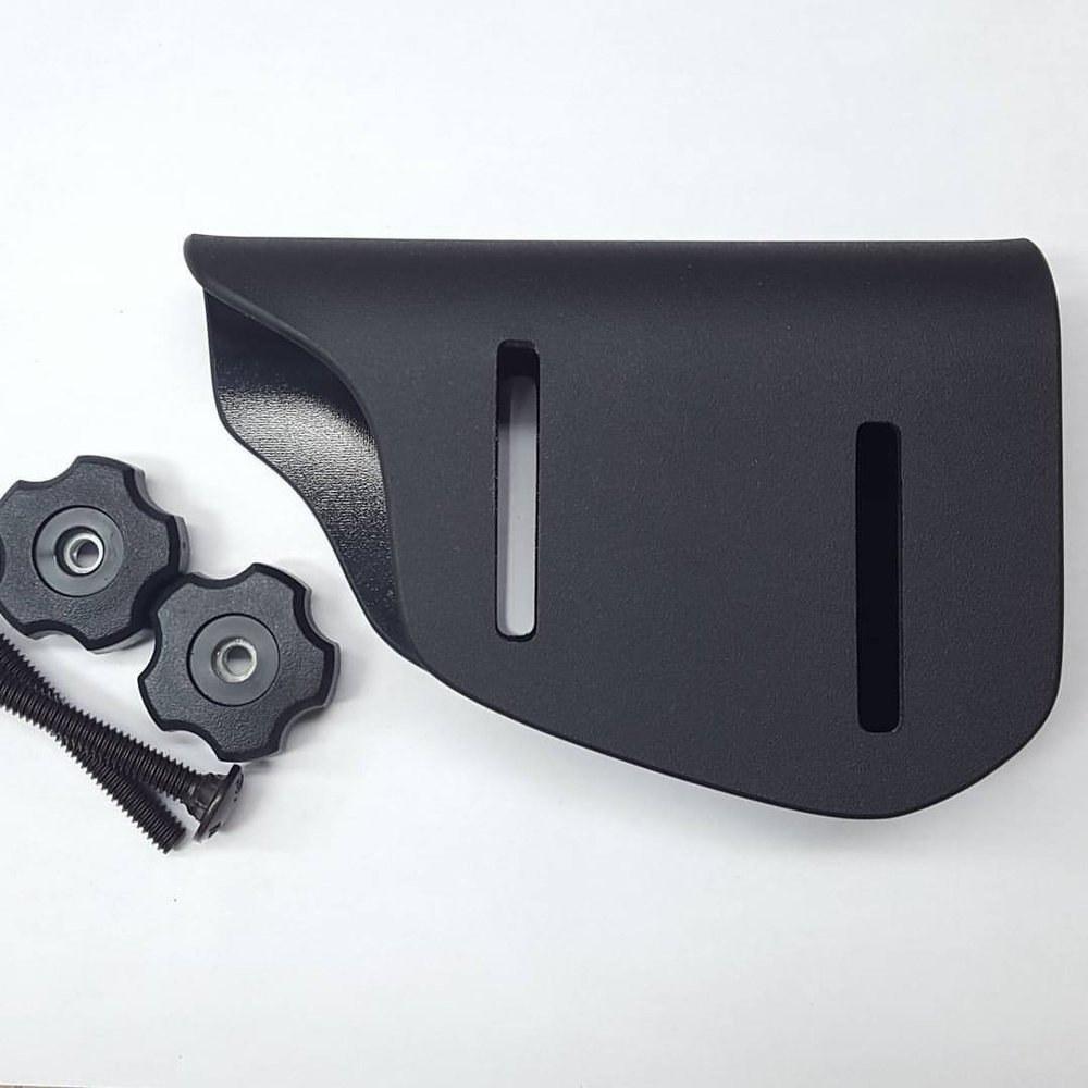 Matthew's Fabrication Adjustable Cheek Riser - Kydex Cheek Rest - .125" Premium Cheek Rest - (Bear Paw Left Handed - Black Oxide Bolts)