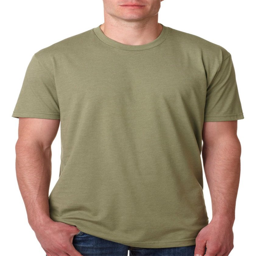 Next Level Men's CVC Jersey T-Shirt, Light Olive, X-Small ( Pack5)