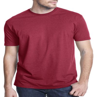 Next Level Men's CVC Jersey T-Shirt, cardinal, Medium (Pack of 5)
