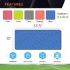 Cordova Consumer Products CT100 Coldsnap Cooling Towl - Blue - Super Absorbent and Evaporative PVA Material 33.5" L x 13" H view 2