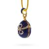 BestPysanky Crystal Bow Egg Pendant Necklace view 2