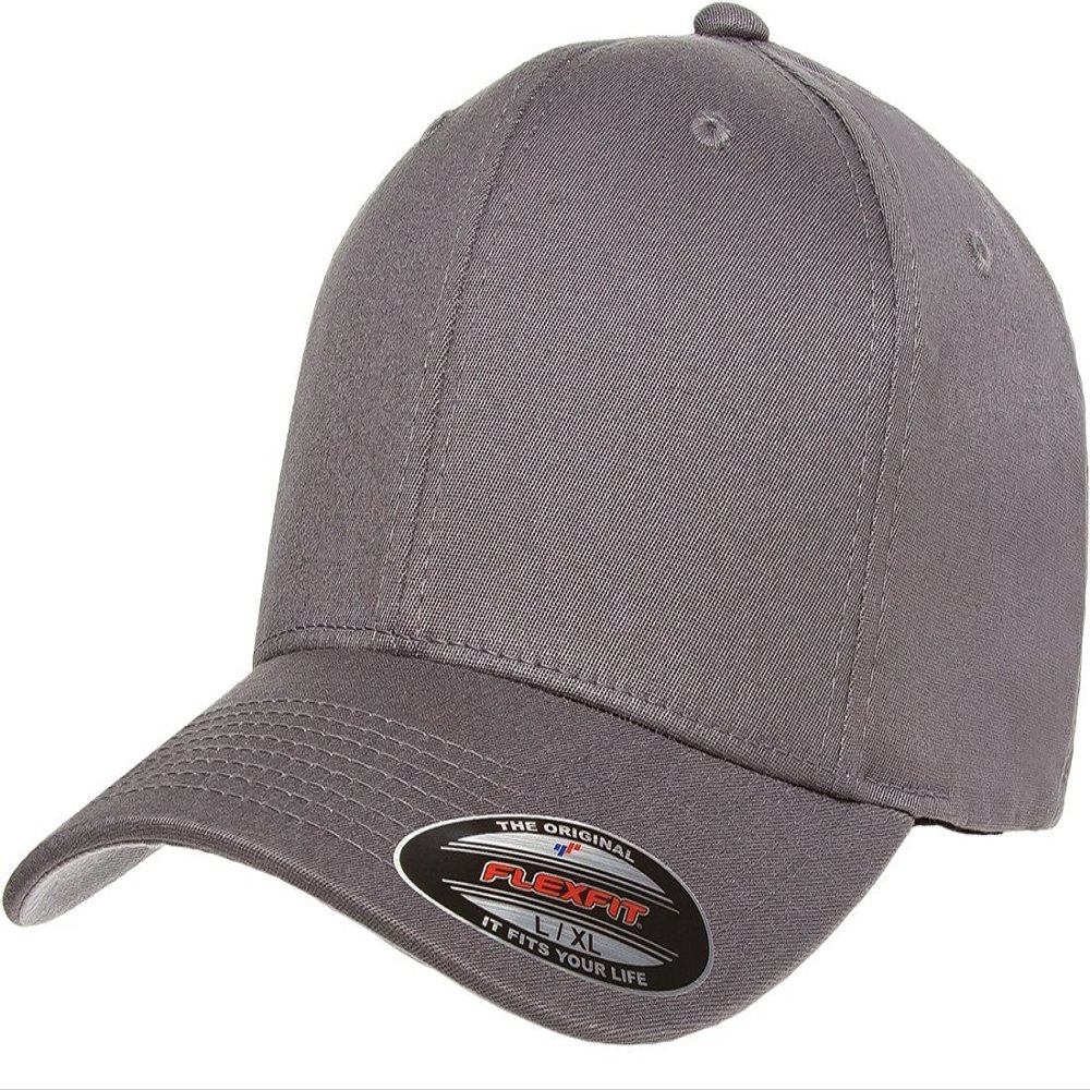 Flexfit Premium Original Hat Pros Fitted Hat Small/Medium Gray