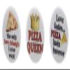 A&T Designs Set 3 Pizza Queen 2.25" Keychains Love Triangle Funny Humor view 1