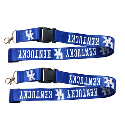 Kentucky Wildcats Cloth Lanyard Key Chain 2-Pack Officially Licensed Collegiate Product