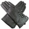 The Leather Emporium Women's Gloves Fur Lined Winter Warm Small Dark Green view 1