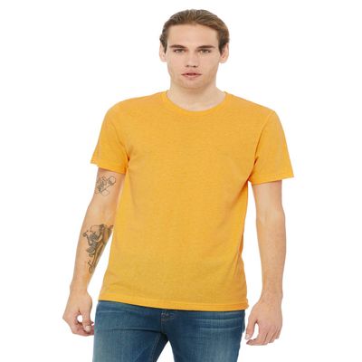 Bella + Canvas Unisex Heather CVC T-Shirt M HTHR YELLOW GOLD