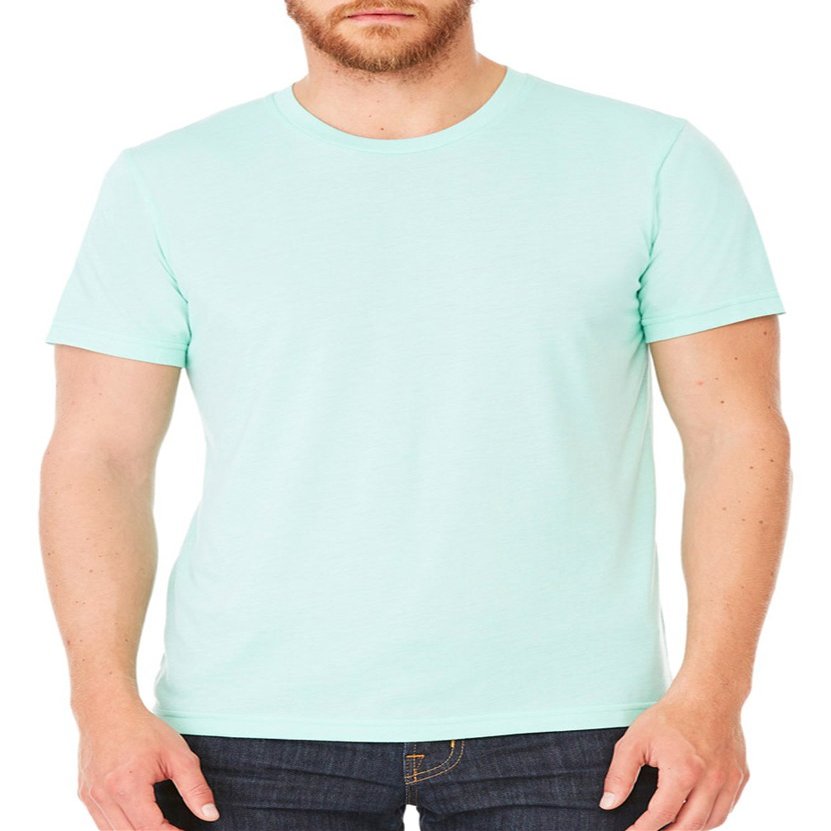 BELLA+CANVAS Perfect Tri-Blend Fashionable T-Shirt, XXX-Large, Mint Triblend
