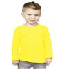 Monag Toddler Long Sleeve T-Shirt, Toddler Tshirt, Blank Shirt, Crew Neck, Unisex, 4T Yellow view 1
