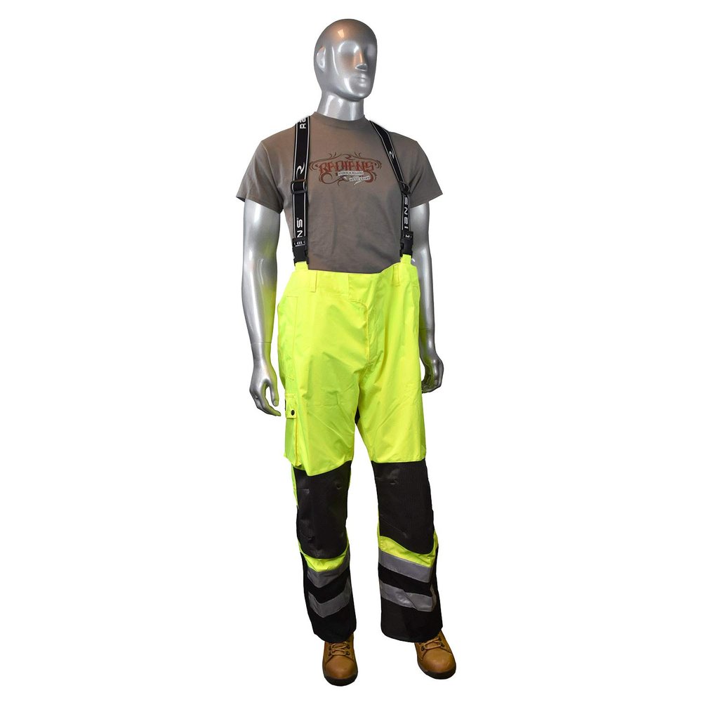 Radians RW32-EZ1Y-M Industrial Safety Rain Bib