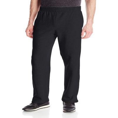 Fruit of the Loom Men's Fleece Sweatpants, Black, Medium