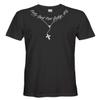 Cybertela Men's Only God Can Judge Me Tattoo Necklace T-Shirt (Black, X-Large) view 1