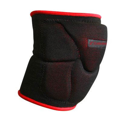 Champro Pro-Plus Low Profile Volleyball Knee Pad, Small, Black, Scarlet