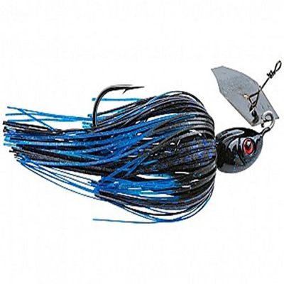 Z-Man Project Z Chatterbait Spinnerbaits, Black/Blue, 1/2 oz