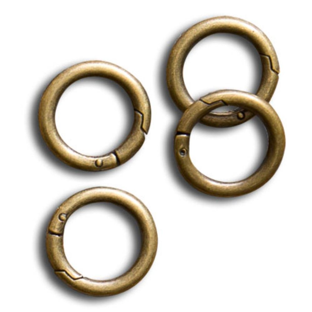 Miche Antique Brass 1.5 inch Carabiner (set of 4)