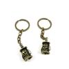 1 Pieces Antique Bronze Keychain Key Chain Tags Keyring Ring Jewelry Making Charms Supplies KC1079 Hollow Oil Lamps view 1