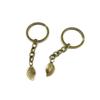 20 Pieces Antique Bronze Keychain Key Chain Tags Keyring Ring Jewelry Making Charms Supplies KC0285 Leaf Leaves view 1