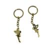 1 Pieces Antique Bronze Keychain Key Chain Tags Keyring Ring Jewelry Making Charms Supplies KC0686 Elf Fairy view 1