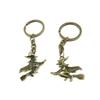 1 Pieces Antique Bronze Keychain Key Chain Tags Keyring Ring Jewelry Making Charms Supplies KC0885 Witch view 1