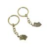 2 Pieces Antique Bronze Keychain Key Chain Tags Keyring Ring Jewelry Making Charms Supplies KC0990 Poker Straight Flush view 1