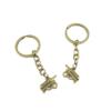 1 Pieces Antique Bronze Keychain Key Chain Tags Keyring Ring Jewelry Making Charms Supplies KC0896 Wine view 1