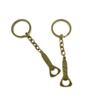 1 Pieces Antique Bronze Keychain Key Chain Tags Keyring Ring Jewelry Making Charms Supplies KC1001 Bottle Opener view 1