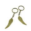 1 Pieces Antique Bronze Keychain Key Chain Tags Keyring Ring Jewelry Making Charms Supplies KC0307 Angel Wings view 1