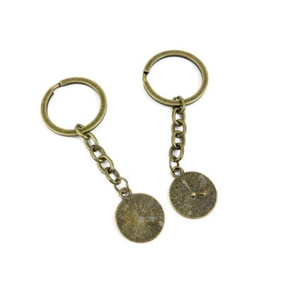 1 Pieces Antique Bronze Keychain Key Chain Tags Keyring Ring Jewelry Making Charms Supplies KC0207 Pocket Watch