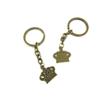 1 Pieces Antique Bronze Keychain Key Chain Tags Keyring Ring Jewelry Making Charms Supplies KC0507 Crown view 1