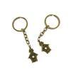 1 Pieces Antique Bronze Keychain Key Chain Tags Keyring Ring Jewelry Making Charms Supplies KC0708 Love Bird House view 1