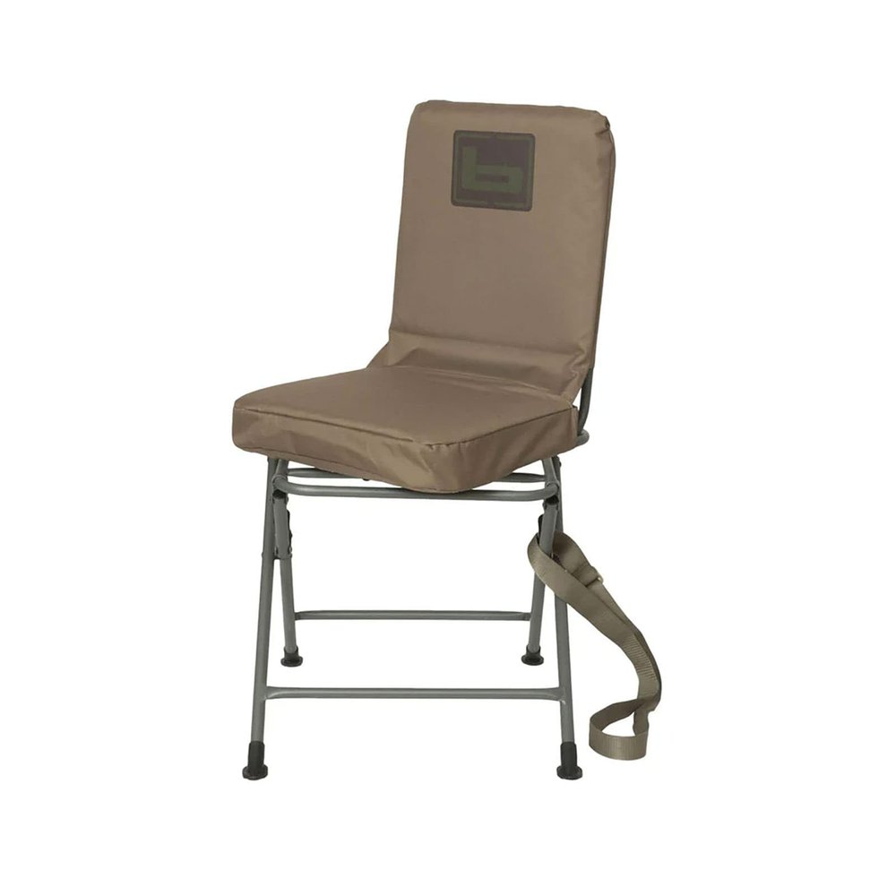 Banded Swivel Blind Chair 360 Silent Rotation, Adjustable Legs, Padded Seat for Hunting (Marsh Brown, Tall)