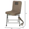 Banded Swivel Blind Chair  360 Silent Rotation, Adjustable Legs, Padded Seat for Hunting (Marsh Brown, Tall) view 2