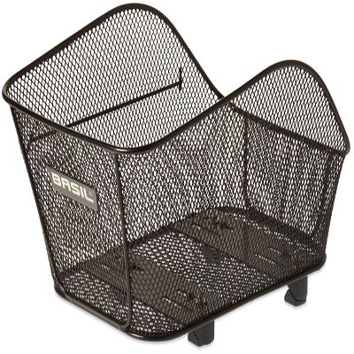 Basil Unisex's Icon Rear Bike Basket, Black, Small