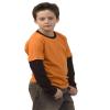 Monag 2-Color Long Sleeve T-Shirt 6Y Orange/Black view 1