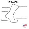 TCK Digital Camo Crew Socks (Navy/White, Small) view 3