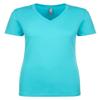 Next Level Women's Lightweight V-Neck Jersey T-Shirt, Large, Tahiti view 1