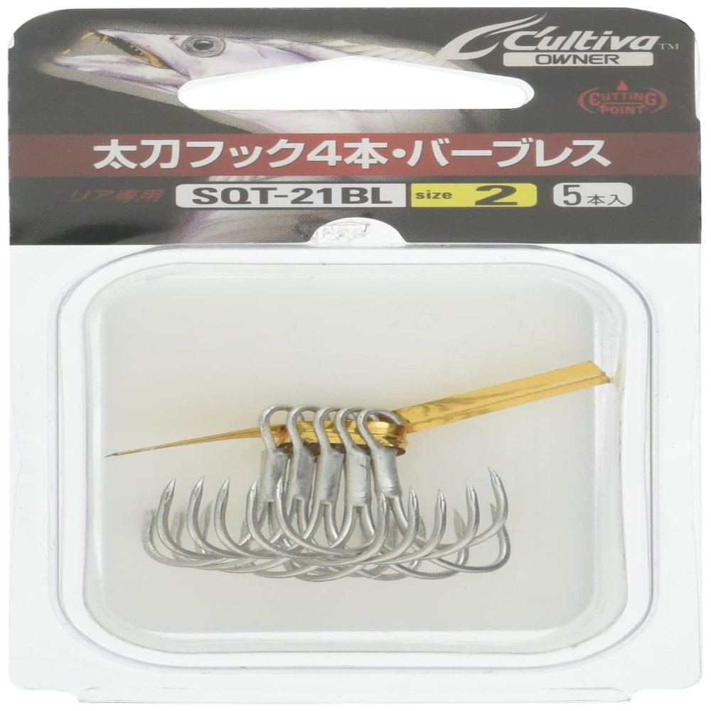 Owner SQT21BL 11622 Quatro Hooks, Tachi Hooks, 4 Pieces