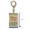 Cathedral Art Abbey & CA Gift Gold Blessed Man Artmetal Key Ring, One Size, Multi view 2