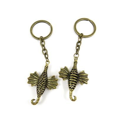 1 Pieces Antique Bronze Keychain Key Chain Tags Keyring Ring Jewelry Making Charms Supplies KC1069 Hollow Dragon
