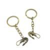5 Pieces Antique Bronze Keychain Key Chain Tags Keyring Ring Jewelry Making Charms Supplies KC0534 Shrimp view 1