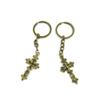 1 Pieces Antique Bronze Keychain Key Chain Tags Keyring Ring Jewelry Making Charms Supplies KC0225 Latin Cross view 1