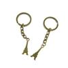 20 Pieces Antique Bronze Keychain Key Chain Tags Keyring Ring Jewelry Making Charms Supplies KC0062 Paris Eiffel Tower view 1