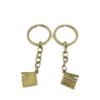 1 Pieces Antique Bronze Keychain Key Chain Tags Keyring Ring Jewelry Making Charms Supplies KC0560 Clap Slate Board view 1