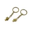 1 Pieces Antique Bronze Keychain Key Chain Tags Keyring Ring Jewelry Making Charms Supplies KC0365 Globe view 1