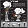 ALGRA Squat Workout Laminated Poster (Black/Dark Grey, 18" x 24") view 1