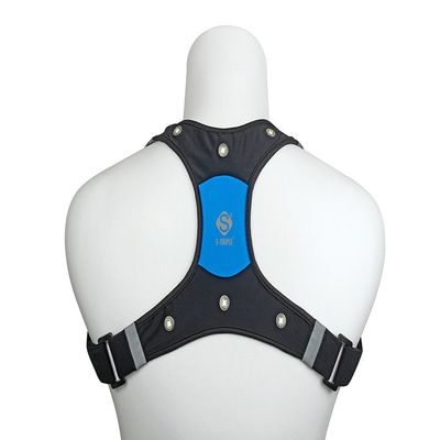 S-TRIPLE LED Safety Alarm Vest, Blue, Large