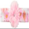 Kate Mack Girls' Little Dottie Daisy Swim Headband, Pink, 2-4T view 1